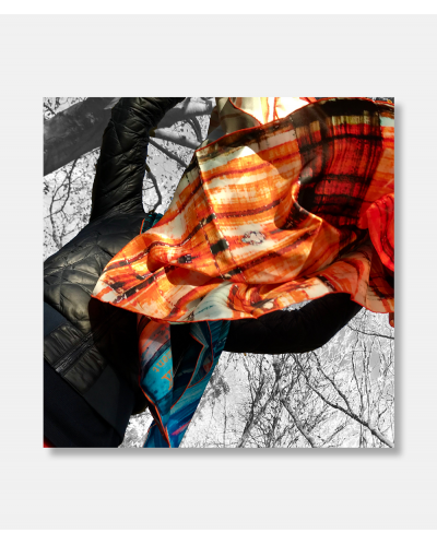 Chalk, Sugar and Pigment - orange 90 cm