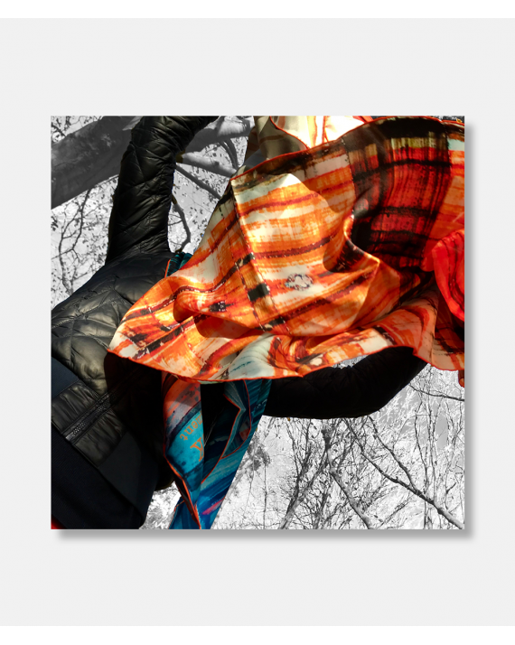 Chalk, Sugar and Pigment - orange 90 cm