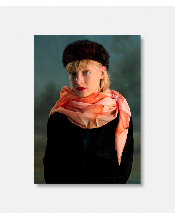 Folded Paper silketørklæde 90 x 90 cm