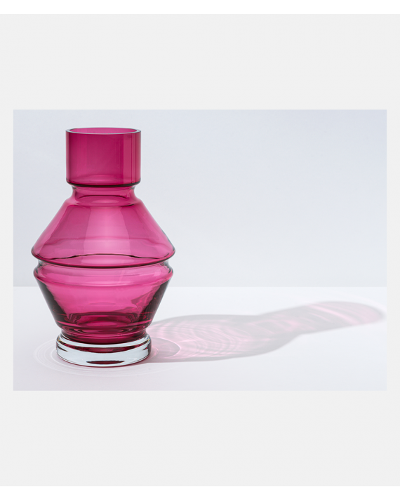 Raawii Relæ vase stor Rubine Red