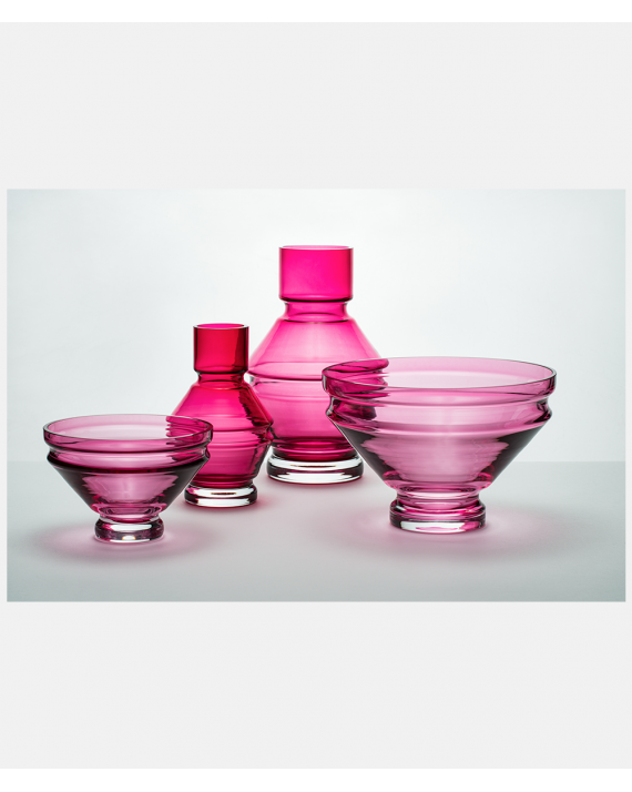Raawii Relæ vase lille Rubine Red