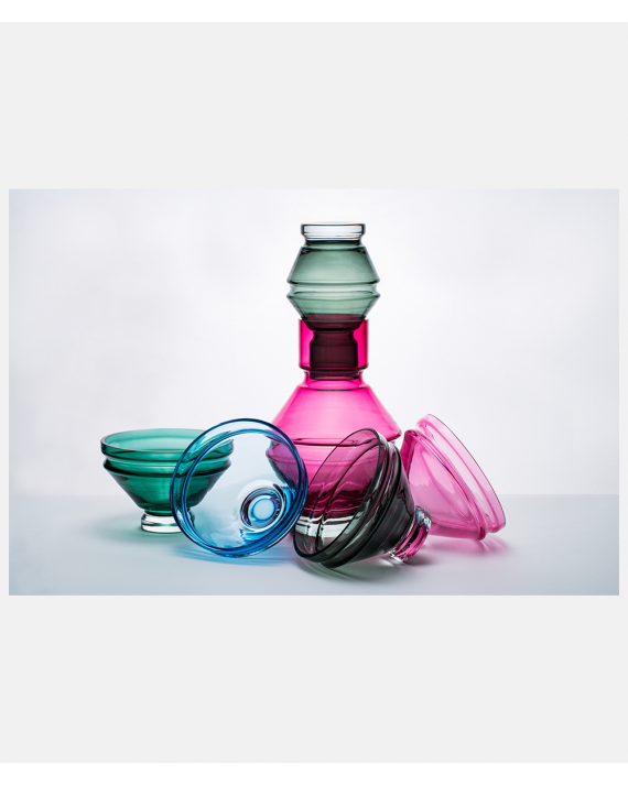 Raawii Relæ vase stor Rubine Red