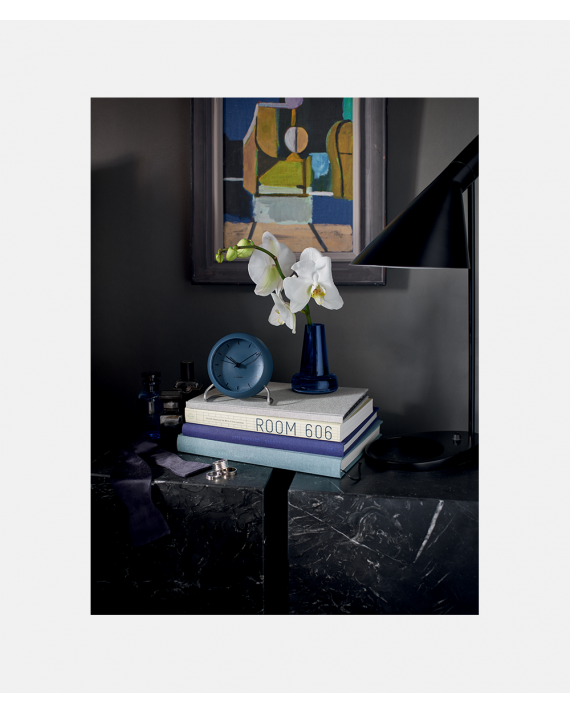 Arne Jacobsen City Clock bordur - Stone Blue