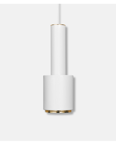 Artek Alvar Aalto Hand Granade A110 Pendant White and Brass