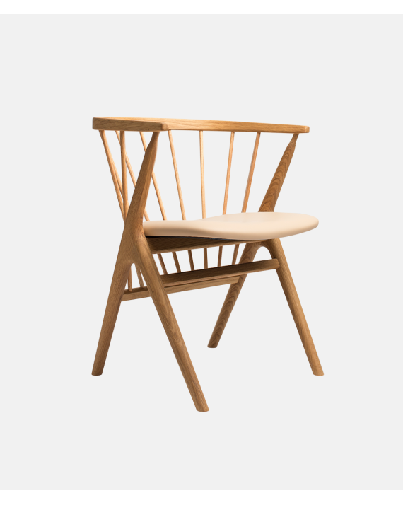 Sibast No 8 Dinning Chair Oak Natural Oil Leather Spectrum Honey