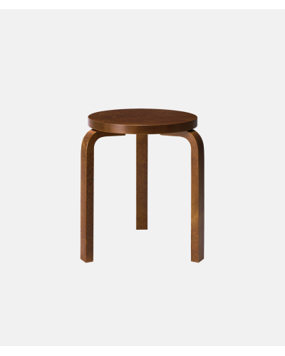 Artek - Alvar Aalto Stool 60 walnut stained