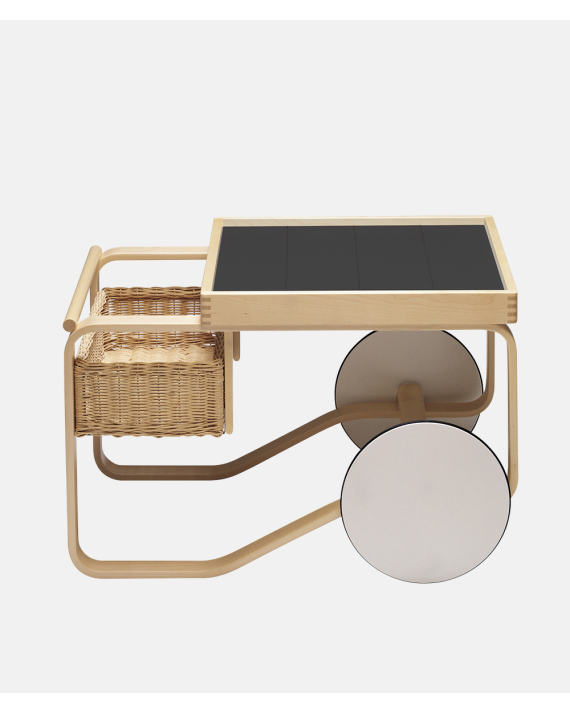 Tea Trolley 900 - Black - Design Alvar Aalto 1937