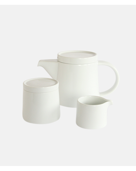 Japanese Teapot White - Hakusan M-Type Series