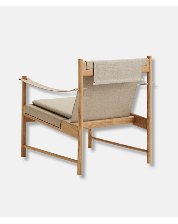 HB Lounge Chair - Oak Oiled, Canvas