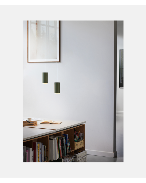 Moebe Tube Pendant Small – Pine Green