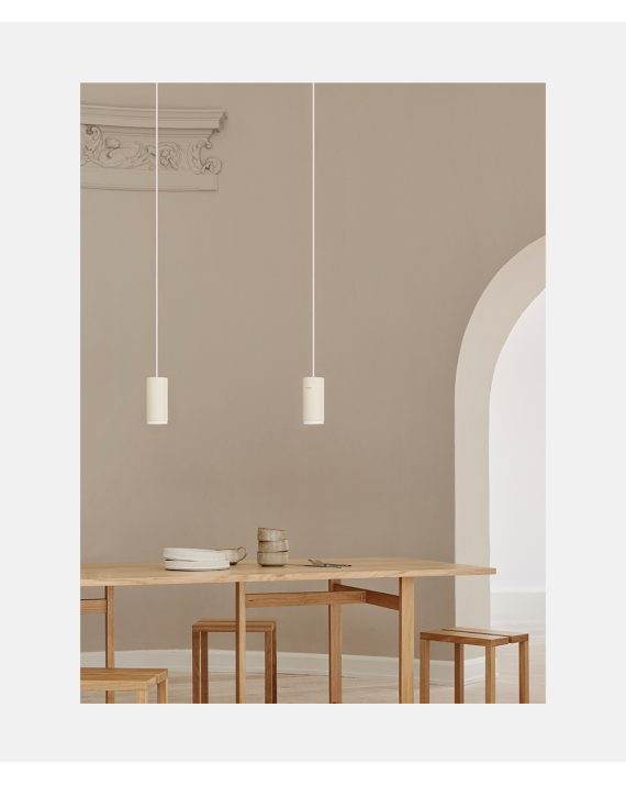 Moebe Tube Pendant Small – Beige