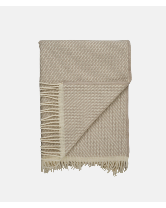 Røros Tweed Mello Throw - Warm Grey - Skogstad & Wærnes