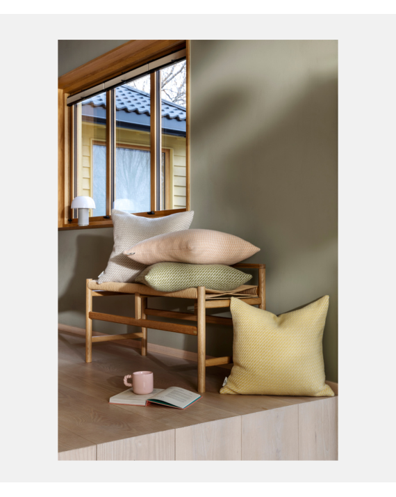 Røros Tweed Mello Cushion - Warm Grey - Skogstad & Wærnes