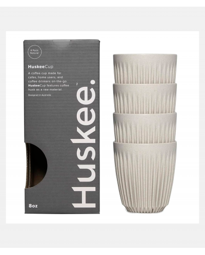 Huskee Cup 4 pcs - 235 ml - Natur